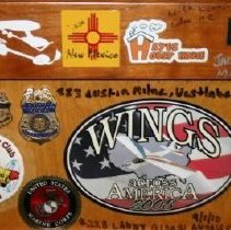 WAA 08 sticker and US badges