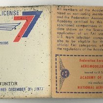 A2020.19.08 Membership card, front and back (redacted)