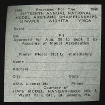 A2017.20.87 Identification tag