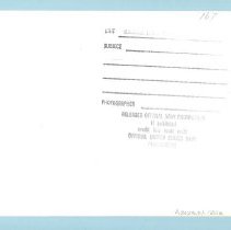 A2023.01.182a Photographic print, back. Official U.S. Navy photograph.