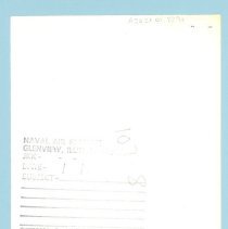 A2023.01.229a Photographic print, back. Official U.S. Navy photograph.