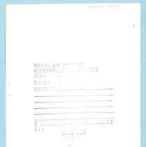 A2023.01.406a Photographic print, back. Official U.S. Navy photograph.