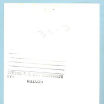 A2023.01.407a Photographic print, back. Official U.S. Navy photograph.