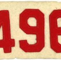 2025.15.04 - 1952 Plymouth Internats -contestant number patch front