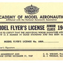 A2025.02.187 Membership card, front