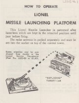 "How to Operate Lionel Lionel Missile Launching Platform"