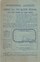 Interesting Layouts using No. 153 Block Signal