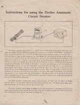 Instructions for using the Dorfan Automatic Circuit Breaker