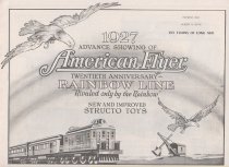 1927 Advance Showing of American Flyer Twentieth Anniversary Rainbow Line