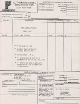 Authorized Lionel Service Station Parts Order Form