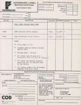 Authorized Lionel Service Station Parts Order Form
