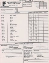Authorized Lionel Service Station Parts Order Forms