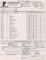 Authorized Lionel Service Station Parts Order Forms