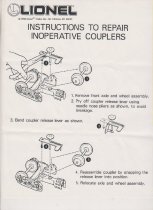 Instructions to Repair Inoperative Couplers