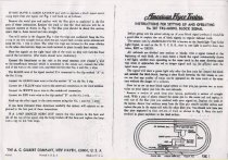 Instructions for setting up and operating No 587 Tru-Model Block Signal