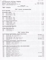 Intermountain Railway Co Price list