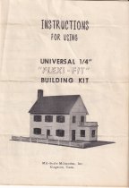 Instructions for using universal 1/4" "Flexi-Fit" building kit