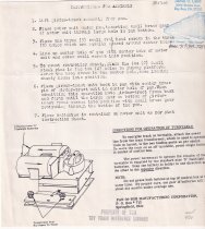 Instructions for assembly of Turntable