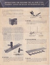 Instructions for building the all-new steel "Varney" super-detailed refrigerator car.