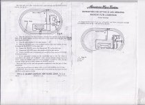 Instructions for setting up and operating American Flyer A-Koostikin