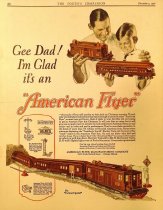 "Gee Dad! I'm Glad it's an American Flyer"