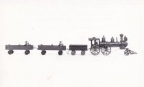 Welker and Crosby Cast Iron Wood Train