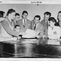 CCNY 1947, Sheldon Merel 4th from left standing