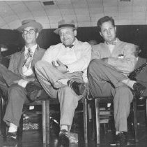 Flager Hotel S Fallsburg, NY 1951, Sheldon Merel, right