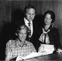 CBI Preparing for a concert: Ken Fall, Sheldon Merel, Estelle Milch, 1979