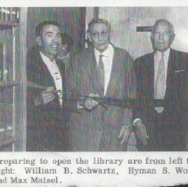 1970 dedication of Astor Judaica Library 54th st JCC