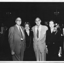 KFSD Party Sally & Mort Cohn center, 1954