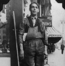 Adolph Naiman at his business, American Window, 1913, San Diego