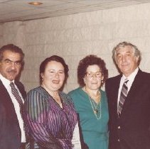 l-r, Al  & Ethel  Adatto, Dorothy & Bernard Arenson, circa 1987