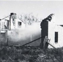 Demolition of the John Bell House on Nimo Road