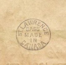 Stamp on bottom of bag