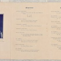 Framed programme for the reception to honour W.S. Herrington, Napanee Armouries