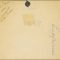 Centreville United Church 1945, Before the Fire (Reverse)