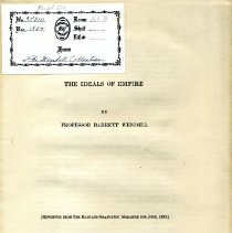 The Ideals of Empire.