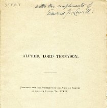 Alfred Lord Tennyson.