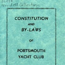 Constitution and By-Laws of the Portsmouth Yacht Club.