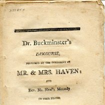 A Discourse delivered in the South Church in Portsmouth at the Interment of Samuel Haven.