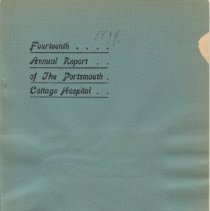 Fourteenth Annual Report of the Portsmouth Cottage Hospital, Portsmouth, N.H.