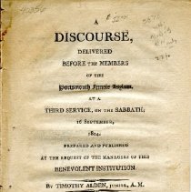 A discourse, delivered before the members of the Portsmouth Female Asylum : at a third service, on the Sabbath, 16 September, 1804 : prepared and published at the request of the managers of this benevolent institution /