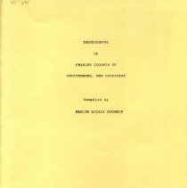 Descendents of Charles Goodwin of Moultonboro, New Hampshire