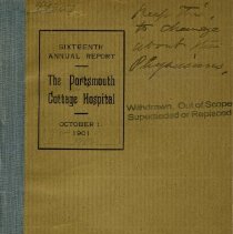 Cottage Hospital Annual Report [1901]