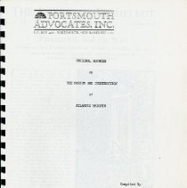 Original Sources on the Design and Construction of Atlantic Heights.