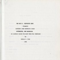 The Mark H. Wentworth Home, formerly Governor John Wentworth House, Portsmouth, New Hampshire, An Historic House for more than two centuries.