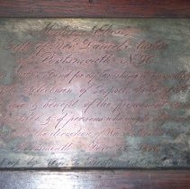 Medecine Chest Engraved Plate