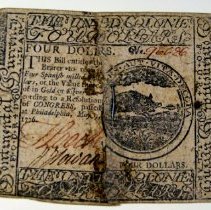 C10.002 Continental Currency $4 Dollars