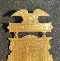 Souvenir Pin of Kearsarge/Alabama Celebration 1900